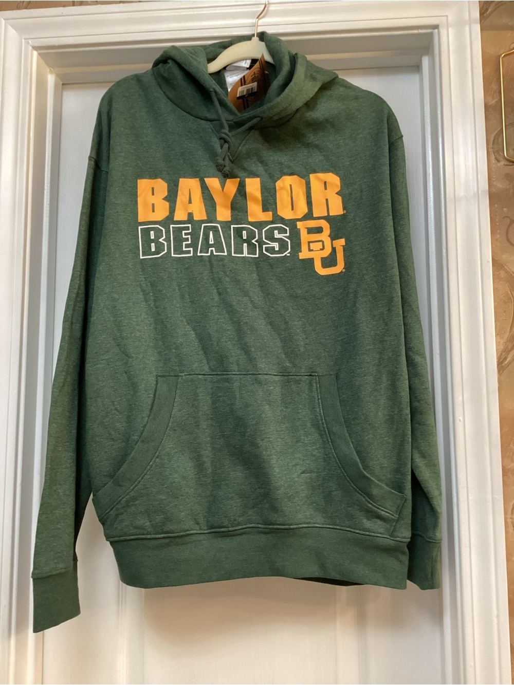 Baylor Bears Green Hooded Sweatshirt size L